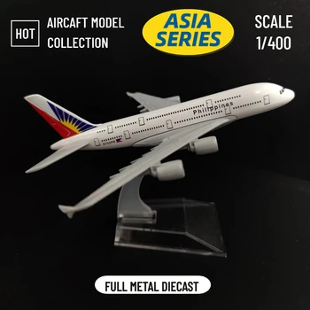 Ölçek 1: 400 Metal Uçak Çoğaltma 15cm Filipinler Havayolları Boeing Airbus Modeli Diecast Uçak Minyatür Hediye Erkek Kız için