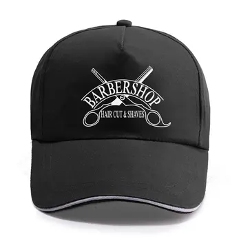 Yeni Yaz Etiket Kuaför Makas beyzbol şapkası Unisex Kadın Erkek Pamuk Kuaför Şapka Snapback Şapka Kamyon Şoförü Kapakları