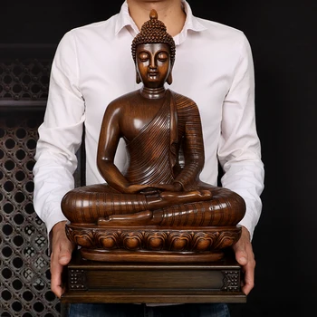 Toptan Buda ürün Güneydoğu Asya Tayland EV dükkanı aile Korusun Güvenli ıyi şanslar Buda Oturan Buda sanat heykeli BÜYÜK
