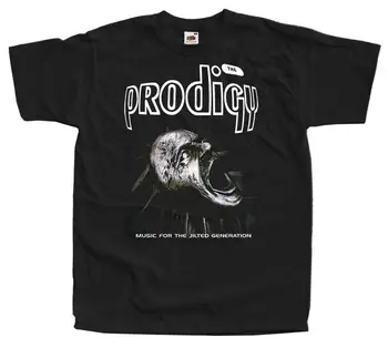 En Prodigy Müzik İçin Jilted Nesil Siyah T Shirt Boyutları S-3Xl Pamuk Erkek Üstleri Serin O Boyun tişört Üst Tee