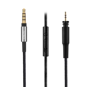 Shure SRH840A SRH440A kulaklıklar için Mikrofonlu 6.5 Ft/200cm Naylon Ses Kablosu