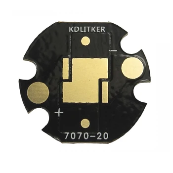 KDLITKER 7070-20 12V DTP Bakır MCPCB SMD 7070 El Feneri DIY 20mm LED PCB