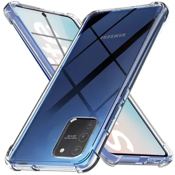 Silikon Hava Yastığı Kılıf Samsung Galaxy Not için 20 S20 FE S21 S20 Ultra S10 Artı A72 A51 A71 A52 Yumuşak Şeffaf Anti-sonbahar Kapak