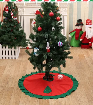 Noel Ağacı Etek Halı Noel Baba Kar Tanesi Noel Ağacı Paspas Süsleme Merry Christmas Dekorasyon Ev için Yeni Yıl 2023