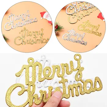 1/10 Adet Noel Dekorasyon Plastik Merry Christmas Kolye Asılı İngilizce Mektup Kolye Noel Ağacı Süsler Yeni Yıl Dekor