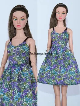 Moda Çiçek Elbise 1/6 BJD oyuncak bebek giysileri Barbie Kıyafet barbie bebek Giyim Balo 11.5 