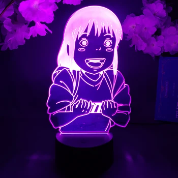Anime Ruhların Kaçışı LED Estetik Lamba Manga Hayranları Gadget Noel Tatil yatak odası aydınlatması Dekorasyon Kawaii Chihiro Gece Lambası