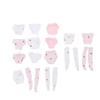 1/6 Katı Beyaz Pin İç Çamaşırı Külot Çorap BJD SD Dollfie Bebek Bebek Giysileri Kız doğum günü hediyesi Bebek Aksesuarları