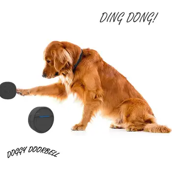 Kablosuz evcil Köpek Kapı Zili Açık Su Geçirmez Dokunmatik Düğme kapı zili Ev Pet Eğitim Aracı 0-110dB 5 Seviye Ayarlanabilir