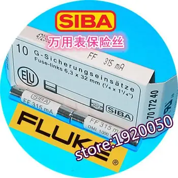 FLUKE izolasyon test cihazı sigorta tüpü FF315mA 315mA 1000V F1508/1503/1507 6.3*32