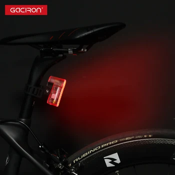 gaciron bisiklet aksesuarları W03AW manyetik montaj bisiklet arka lambası lazer uyarı USB-C şarj edilebilir IPX6 su geçirmez arka ışık