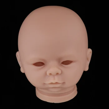 Yumuşak Silikon Gerçekçi Bebek Bebek Kafa Heykel Oyma Kalıp 18 inç Reborn Boş Vücut Yedek parça Kiti # 3