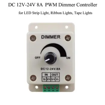 Voltaj Regülatörü DC-DC Voltaj Sabitleyici 8A Güç Kaynağı Ayarlanabilir Hız Kontrol Cihazı DC 12 V LED Dimmer 12 V