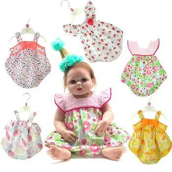 İyi fiyat 50-58cm Bebek oyuncak bebek giysileri Farklı Tarzı İle 19-23 İnç Serin Yaz Yeniden Doğmuş oyuncak bebek giysileri Çocuk noel hediyesi .
