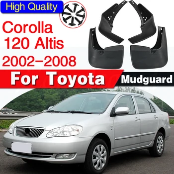 Toyota Corolla 120 için Altis 2002 2003 2004 2005 2006 2007 2008 kalıplı çamurlukları Sedan Mudflaps Splash Muhafızları Çamur Flep Çamurluklar