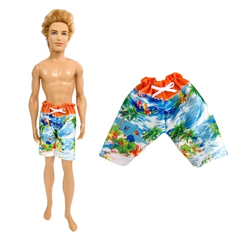 NK Resmi 1 Adet yazlık pantolonlar Ken Bebek Plaj Giysileri Rahat Mayo Kısa Elbise 1/6 Erkek Bebek Aksesuarları