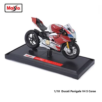Maisto Ducati Panigale V4 S Kaba 1: 18 Ölçekli Alaşım Motosiklet Diecast Model Koleksiyon Sınıf Hediye Oyuncak