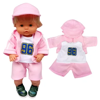 42cm Nenuco Bebek oyuncak bebek giysileri Kot pantolon Fit 38cm Ropa Y Su Hermanita Bebek Atlama Takım Elbise