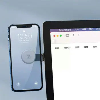 Manyetik Tutucu Dizüstü Cep Telefonu Dağı iPhone Samsung İçin Katlanabilir Metal Macun Taban Ofis Monitör Uyum Cep Telefonu