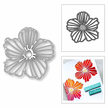 Yeni Büyük Kiraz Çiçeği Bitki için 2020 Metal Kesme Ölür DIY Scrapbooking Kağıt Dekor Kabartma ve Kart Yapımı El Sanatları Hiçbir Damga
