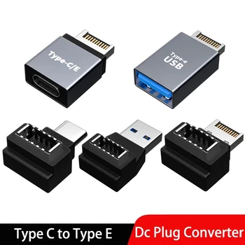 USB 3.1 Ön Panel Başlığı Türü E C C Tipi Genişleme Kablo Adaptörü USB Bağlayıcı Masaüstü Bilgisayar Anakart Tak için 