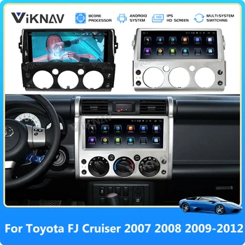 Android Araba Radyo Toyota FJ Cruiser 2007-2012 İçin GPS Navigasyon Otomatik Stereo Alıcısı 12.3 İnç Multimedya Oynatıcı Kafa Ünitesi