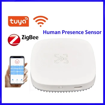 Tuya WiFi / Zigbee İnsan Vücudu Mikrodalga Hareket Sensörü Akıllı insan Varlığı Dedektörü Alarm İtme Radarı akıllı ev güvenlik için
