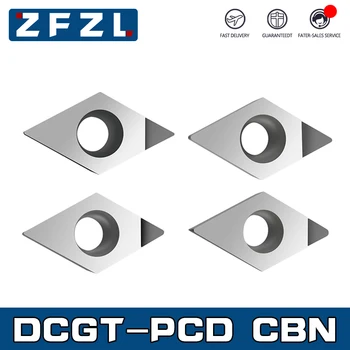 1 adet DCGT PCD CBN elmas uç DCGT070202 DCGT070204 DCGT070208 DCGT11T302 DCGT11T304 DCGT11T308 CNC endekslenebilir insert