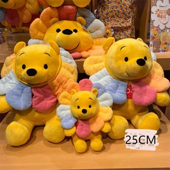 25 Cm Sevimli Winnie The Pooh Giyen Ayçiçeği Peluş Doldurulmuş Oyuncaklar çocuk Doğum Günü Noel En Iyi Tatil Hediyeler Odası Dekorasyon