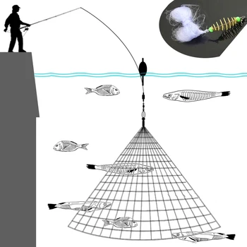 Balık Ağı Tuzak Örgü Aydınlık Boncuk Örgü balık ağı Mücadele Bakır Shoal Döküm Solungaç Ağları Balıkçılık Tuzakları Bahar Yaz Balıkçılık