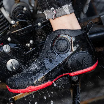 Sıcak erkek Platformu Ayak Bileği yağmur ayakkabıları Kış Açık Su Geçirmez iş ayakkabısı Moda Patik üzerinde Kayma Araba Yıkama Kauçuk Botas Erkekler için