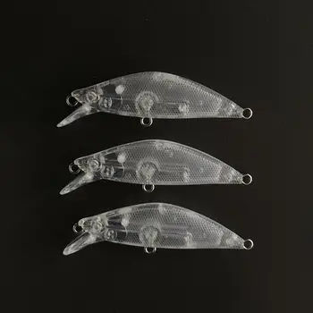 5 Adet Boyasız Minnow Boşlukları 50mm 4.6 g Boş Vücut Batan Balıkçılık Yem Japonya Cazibesi Pesca Yapay Sert Yem Minnow Boş 9132