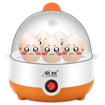 Elektrikli yumurta pişiricisi hızlı ısıtma kazanı yumurta 7 yumurta Kapasiteli vapur Tava kahvaltı makinesi pişirme araçları 220V