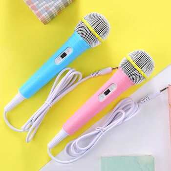 Kablolu Mikrofon Oyuncak Enstrüman Karaoke Şarkı Müzik Oyuncak Mikrofon Oyuncak Çocuk Çocuk noel hediyesi Çocuk Komik Hediye