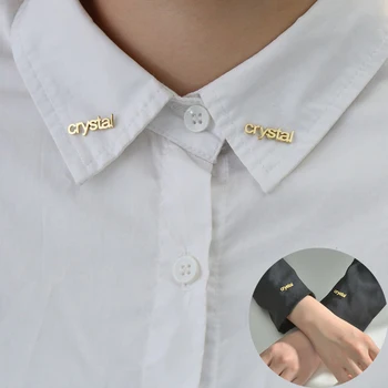 Yeni Moda Broş Kişiselleştirilmiş Kol Düğmeleri Para Ropa Mujer Pimleri Özelleştirilmiş Broş Paslanmaz Çelik брой Takı Kadınlar için Parti