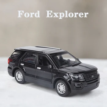 Yeni 1: 36 Ford Explorer Alaşım Araba Modeli Ses ve ışık Diecasts ve Oyuncak Araçlar Oyuncak Arabalar Çocuk Çocuklar İçin Koleksiyon Hediyeler