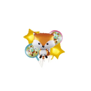 1 adet sıcak satış orman hayvan şekli tilki kirpi sincap bebek rakun doğum günü partisi dekorasyon çocuk günü oyuncak alüminyum balon