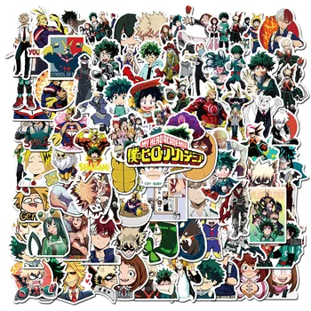 10/25/50/100 Adet My Hero Academia Japonya Anime Çıkartmalar Dizüstü Kaykay Kask Bagaj Telefon Su Geçirmez Çocuk Oyuncakları Etiket