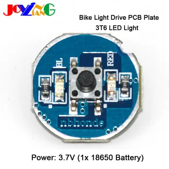 JYL-8805 Bisiklet lambası, far sürücü devre 3.7 V güç kaynağı 3T6 ışık çapı 22mm
