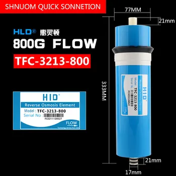 800G Akış RO Membran Ters osmoz sistemi Ticari HID FTC-3213-800 Galon Filtre Elemanı Para Birimi su arıtıcısı Kartuşu