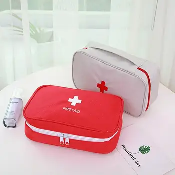 Taşınabilir Orta Ilaç Hapları Çanta Ilk Yardım Kiti Survival Seyahat acil durum araç Kiti Tıbbi Boş Çanta Bandajlar saklama kutusu