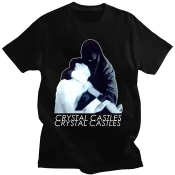 Kristal Kaleler erkek Kadın Burka bol tişört Siyah Yaz Kısa Kollu Tee Gömlek Artı Boyutu Üst T Shirt Büyük Boy Streetwear