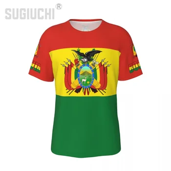 Unisex Ulus T-shirt Bolivya Bayrağı Bolivya T-Shirt forması Erkekler Kadınlar İçin Futbol Futbol Taraftarları Hediyeler Özel giysi tee