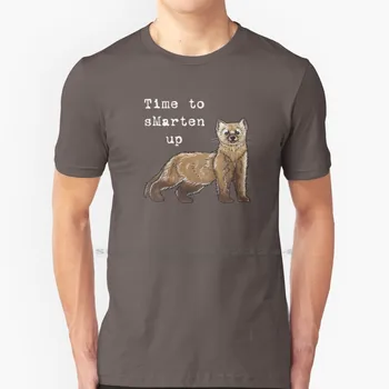 Çam Sansarı-Hayvan Serisi T Shirt %100 % Saf Pamuk Çam Sansarı Gelincik Orman Yaratık Kız Arkadaşı Erkek Arkadaşı Kahverengi Hayvan Hayvanat Bahçesi Pun