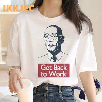 los pollos hermanos t-shirt kadın japon çift baskı rahat vintage elbise t shirt estetik streetwear
