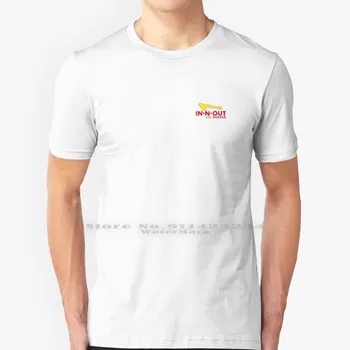 In-N-Out Burger Logo T Shirt %100 % Saf Pamuk N Out Burger Fast Food Ikonik Vibes Klasik Logo Yaratıcı Trend Vintage