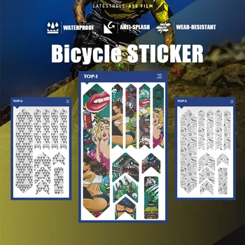 Enlee Bisiklet STİCKER Çizilmeye Dayanıklı Yansıtıcı koruyucu film MTB Yol Bisiklet Scooter çıkarılabilir etiket Anti-Skid Koruyucu