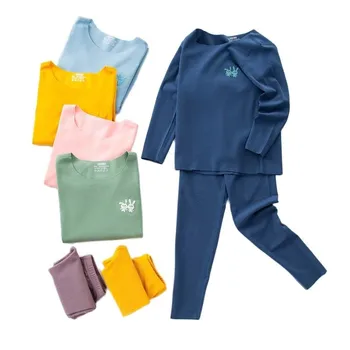 Yüksek teknoloji termal iç çamaşır Çocuk giyim setleri Dikişsiz İç Çamaşırı Erkek kız giyim Sonbahar kış Çocuk Giysileri