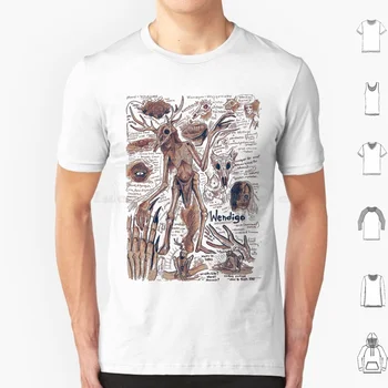 Egertronpuck Erkek Wendigo Anatomi Çizim T Shirt Erkek Kadın Çocuk 6Xl Wendigo Cryptid Canavar Undead Kriptozooloji Yamyam