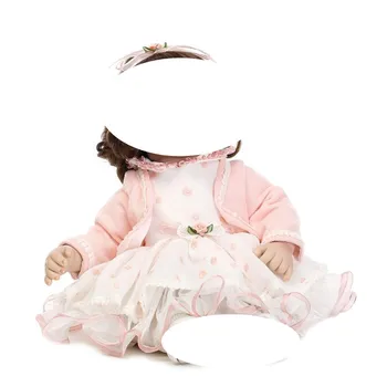 Sevimli Elbise Giyim Setleri 50 cm-52 cm Gerçekçi Silikon Yeniden Doğmuş Bebek Bebek Elbise DIY Aksesuarları bebek oyuncakları Kızlar İçin çocuklar Hediye